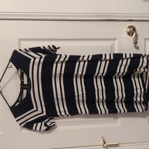 Michael kors blue and white dress